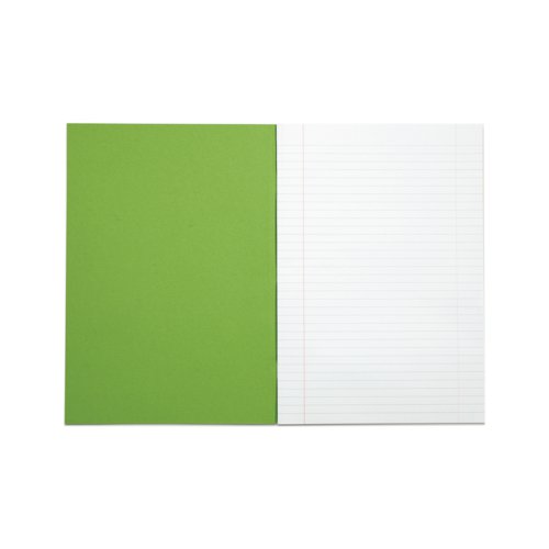 Rhino Exercise Book 8mm Ruled with Margin 80 Pages A4+ Light Green (Pack of 50) VDU080-238-6