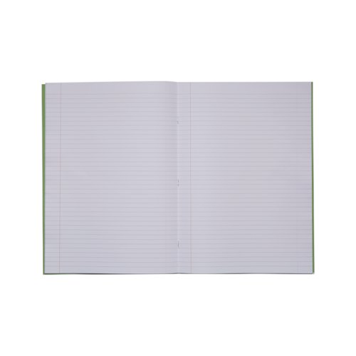 Rhino Exercise Book 8mm Ruled with Margin 80 Pages A4+ Light Green (Pack of 50) VDU080-238-6