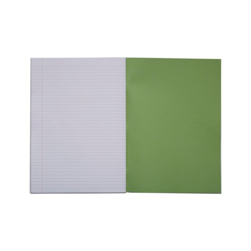 Rhino Exercise Book 8mm Ruled with Margin 80 Pages A4+ Light Green (Pack of 50) VDU080-238-6