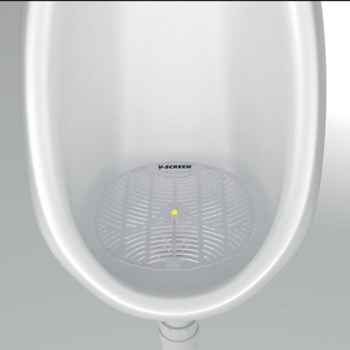 V-Screen Urinal Screen 30 Day Citrus Mango (Pack of 12) V-SCREEN YELLOW