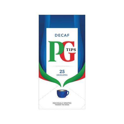 PG Tips Decaf Envelope Teabags (Pack of 25) 802466