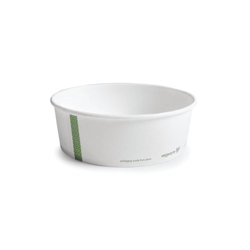 Vegware Bon Appetit Food Bowl 32oz PLA-Lined White (Pack of 300) RSC-32 | vegware