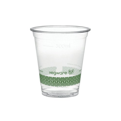 Vegware Cold Cup 12oz CE PLA 96 Series Clear (Pack of 1000) R360CE-VW