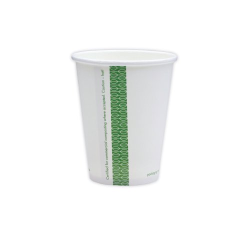 Vegware Hot Cup 8oz Single Wall White (Pack of 1000) LV-8 | vegware