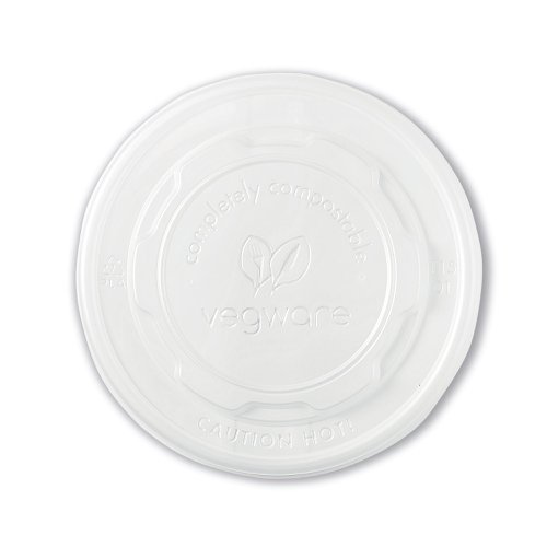 Vegware Soup Container Hot Lid 115-Series Opaque (Pack of 500) VLID115S