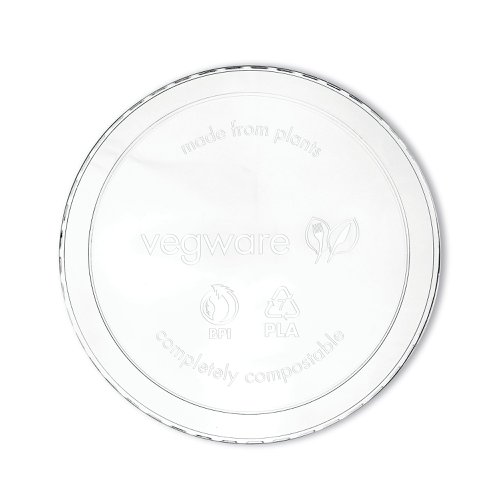 Vegware Deli Container Lid Round 8-32oz Clear (Pack of 500) VDC-120H