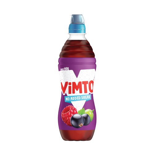 Vimto Still Original Soft Drink Sports Cap Bottle 500ml (Pack of 12)