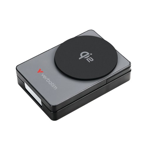 Verbatim QI2 Magnetic Wireless Power Bank 5000 Mah Grey 32294