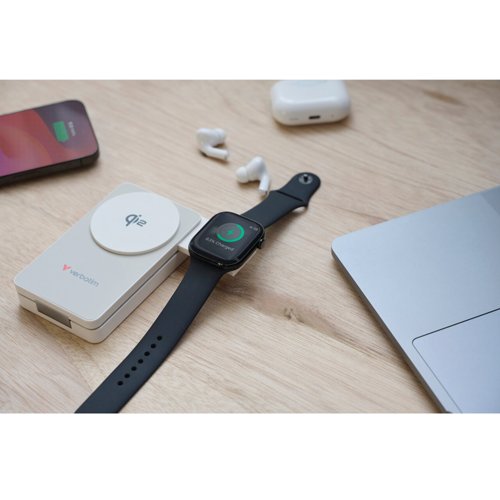Verbatim QI2 Magnetic Wireless Power Bank 10000 Mah White 32296