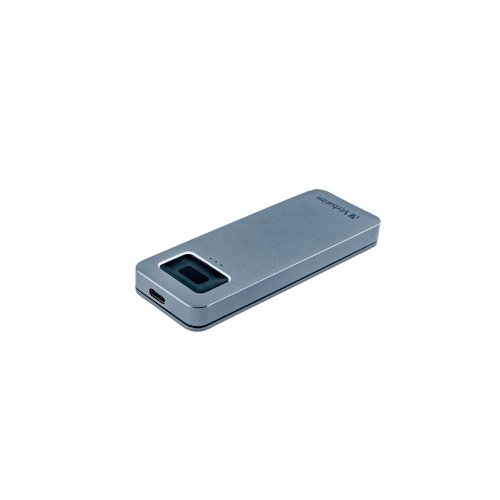 Verbatim Executive Fingerprint Secure Solid State Drive (SSD) USB 3.2 Gen 1 USB-C 512GB Grey 53656 VM43656