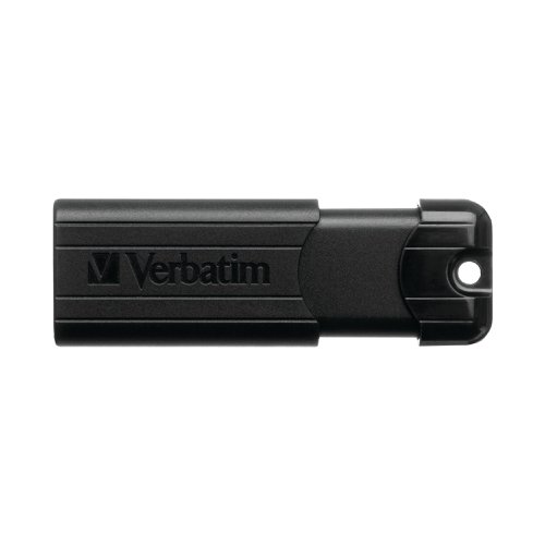 Verbatim Black Pinstripe 128GB USB 3.0 Flash Drive 49319