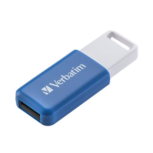 Verbatim Databar USB Drive USB 2.0 64GB Blue 49455