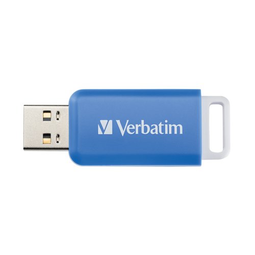 Verbatim Databar USB Drive USB 2.0 64GB Blue 49455