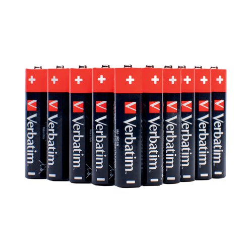 Verbatim batteries keep your energy hungry electronic devices powered up. These alkaline batteries are reliable and long lasting. Recommended for use in devices such as portable radios, MP3 players, cameras, toys and TV/DVD remote controls, equipment that requires constant power for long periods of time. A large pack of 24 AA alkaline batteries.