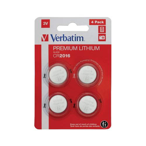 Verbatims range of lithium 3 volt coin cell batteries, power a whole host of small portable electronic devices, including calculators and camera equipment. Complete with child safety packaging that incorporates a double blister to prevent accidental opening (can only be opened with scissors) and a warning on the positive terminal and the packaging.