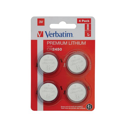 Verbatims range of lithium 3 volt coin cell batteries, power a whole host of small portable electronic devices, including remote controls and key fobs. Child safety packaging incorporates a double blister to prevent accidental opening (can only be opened with scissors) and a warning on the positive terminal and the packaging.