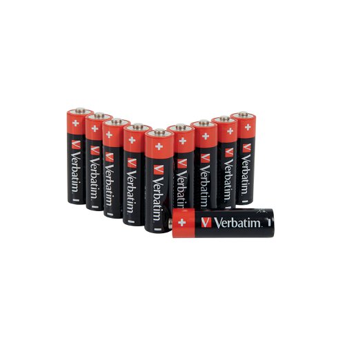 Verbatims reliable and long lasting alkaline batteries ensure your gadgets are always powered up. Up to 4 times more powerful than zinc carbon batteries, Verbatim batteries have a higher density and thinner can than most to maximise space for active components to increase output power. Alkaline batteries have a higher energy density and a longer shelf life, suitable for powering all kinds of household items. Remote controls, toys, cameras, games controllers, electric toothbrushes.