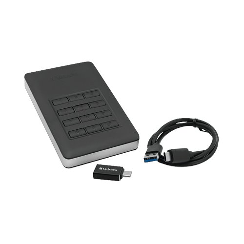 Verbatim Store N Go Secure Portable HDD USB 3.1 1TB 53401 | Verbatim