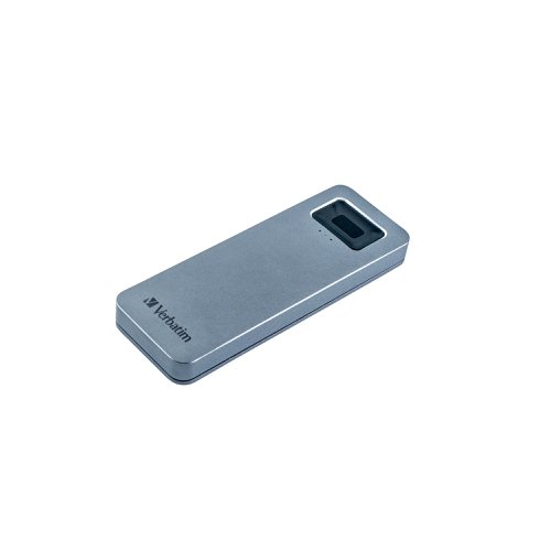 Verbatim Executive Fingerprint Secure Solid State Drive (SSD) USB 3.2 Gen 1 USB-C 1TB Grey 53657 VM53657