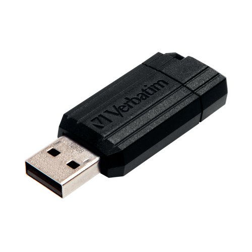 Verbatim Pinstripe USB Drive 8GB Black 49062