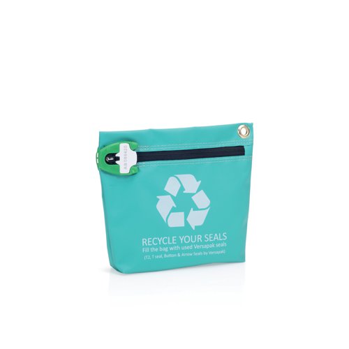 Versapak Security Seal Recycle Scheme Bag 220x180x50mm Green CCB 4607