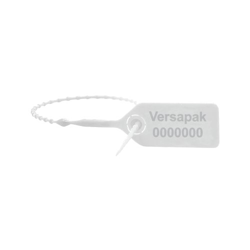 Versapak Versalite Plastic Security Seal White (Pack of 1000) PFSIG0198