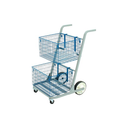 GoSecure Major Mail Trolley Removable Baskets Silver MT2SIL | GoSecure