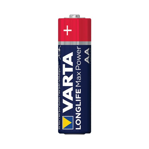 Varta Longlife Max Power offers precise energy for high technology devices. Suitable for digital cameras, blood pressure monitors, game controllers, etc., it offers precise energy with a guaranteed storage time of 10 years. This battery pack contains 4 batteries and provides clear communication of usage with pictograms on the pack. Designed with a 'single press out', the pack enables easy opening and stores unused batteries.