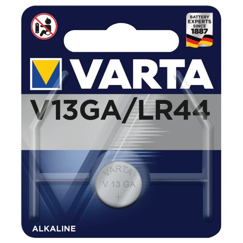 VARTA Professional batteries are the ideal choice for compact but demanding electronic devices. This LR44 alkaline battery is a great choice for watches, clockes, calculators, compact torches and more.