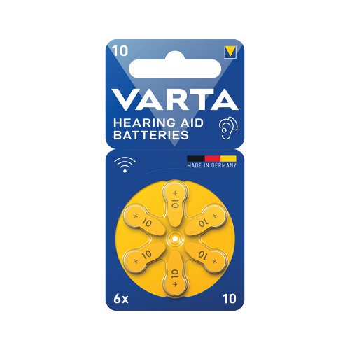 Premium product with the best power supply for hearing aids. Provides high and stable voltage levels. Reliable, long-lasting energy with highest quality and performance allow hearing aid users to hear clearly, communicate effectively and improve their quality of life. The premium batteries provide stable voltage for wireless streaming, enabling a more efficient connection and clear sound with audio devices. All VARTA hearing aid batteries have a high-quality, leak-proof design ensuring safe performance for consumers to enjoy their independence.