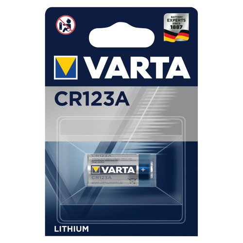 Made in Germany, this CR123A battery packs lithium chemistry to provide ample power for camera flashes and more.