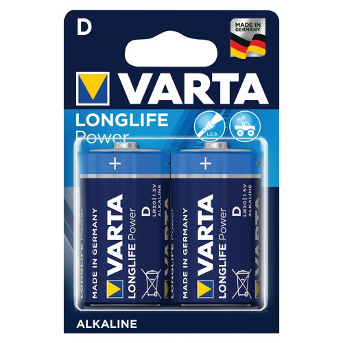 Made in Germany, Varta alkaline batteries are built for power and reliability. They offer a 10 year shelf life, so they're ready when you need them, and come in a convenient single press out pack so you can store unused batteries until they're needed.