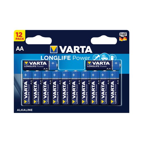 Made in Germany, Varta alkaline batteries are built for power and reliability. They offer a 10 year shelf life, so they're ready when you need them, and come in a convenient single press out pack so you can store unused batteries until they're needed.