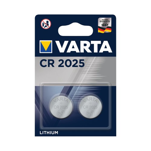 These Varta Lithium batteries provide a reliable power source to a wide range of small electronic devices. Ideal for scales and Smart systems such as home security and health devices with operation over a wide temperature range. These batteries have a guaranteed storage time of 10 years and are supplied in a blister pack of 2.