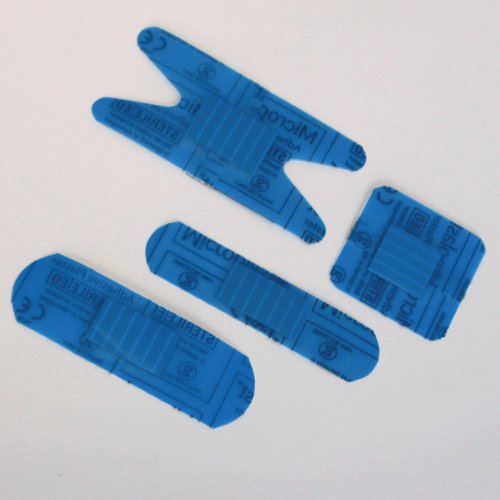 Microplast Blue Detectable Plasters Assorted Sizes (Pack of 100) 86931