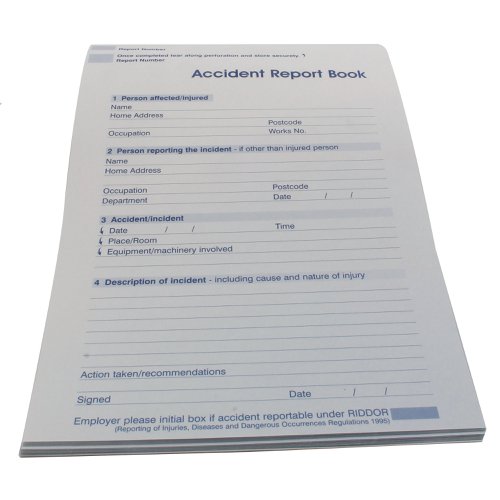 Wallace Cameron Accident Report Book 5401015