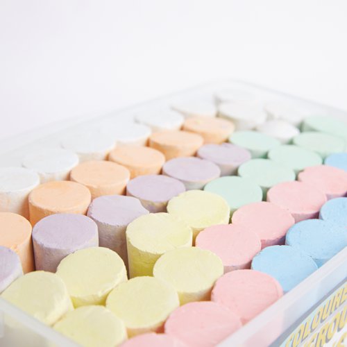 Craft Planet Coloured Playground Chalk Tub of 52 CPT 714104 | West Design Products