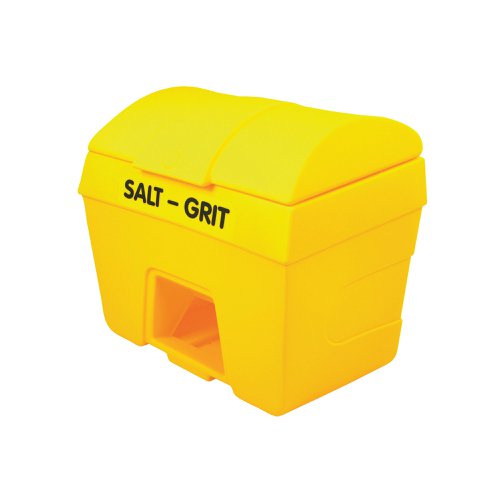 Winter Salt and Grit Bin with Hopper Feed 400 Litre Yellow 317071 | WE08646 | HC Slingsby PLC