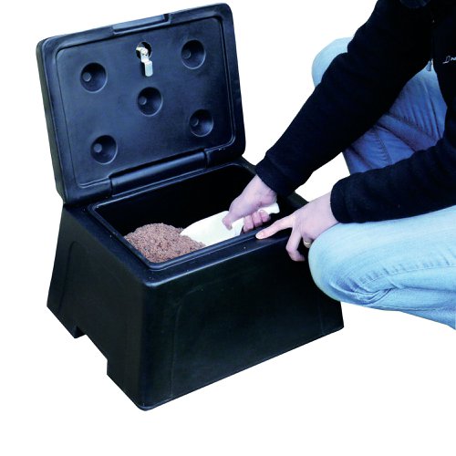 Black Winter Mini Grit Bin With Scoop 383371 | WE25110 | HC Slingsby PLC