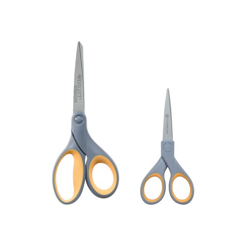 Westcott Titanium Twin Pack Scissors 130/180mm E-13824 00