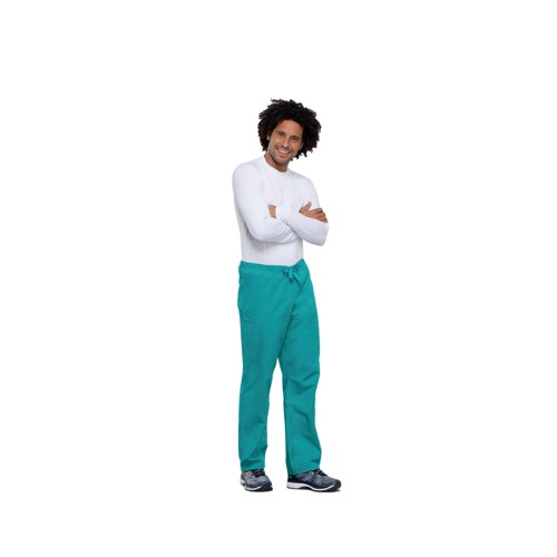 Cherokee Unisex Drawstring Scrub Trousers Teal Blue 5XL CH4100/TEAL/5XL