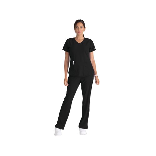 Skechers SK101 Breeze Female Scrub Top Black Size XL SK101/BLAC/XL