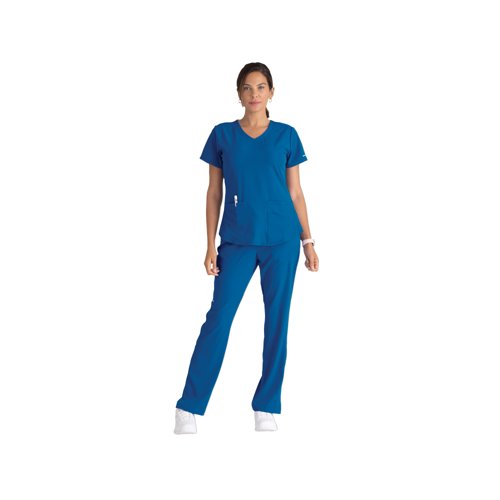 Skechers SK101 Breeze Female Scrub Top Royal Blue Size XS SK101/ROYA/XS