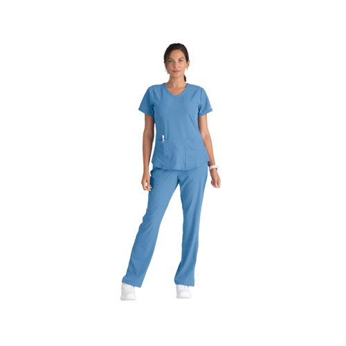 Skechers SK101 Breeze Female Scrub Top Ceil Size L SK101/CEIL/L