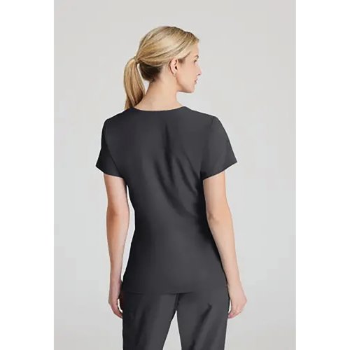 Skechers Womens V-Neck Scrub Top Pewter 2XS SK102/PEWT/XXS