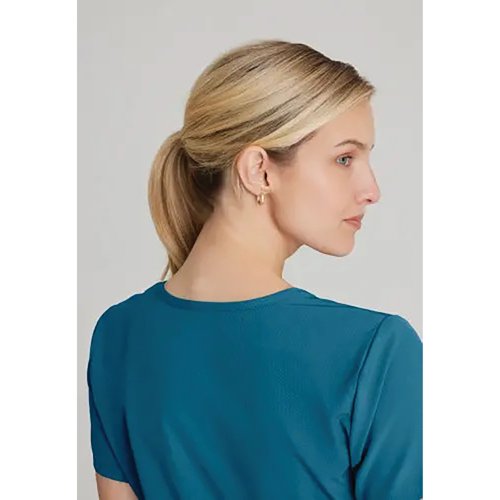 Skechers Womens V-Neck Scrub Top Bahama Blue S SK102/BAHA/S