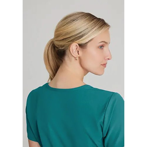 Skechers Womens V-Neck Scrub Top Teal Blue 2XS SK102/TEAL/XXS