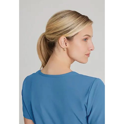 Skechers Womens V-Neck Scrub Top Ceil Blue XL SK102/CEIL/XL