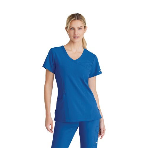 Skechers Female V Neck Scrub Top Royal Blue 5XL SK102/ROYA/5XL