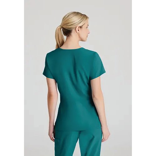 Skechers Womens V-Neck Scrub Top Teal Blue 2XL SK102/TEAL/2XL